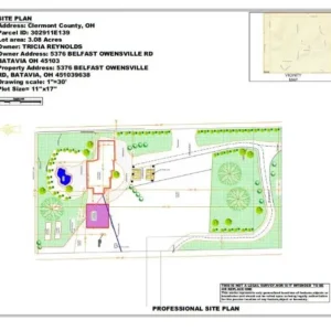 professional site plan for permit