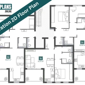 Renovation 2D Floor Plan for Home Remodeling & Extensions