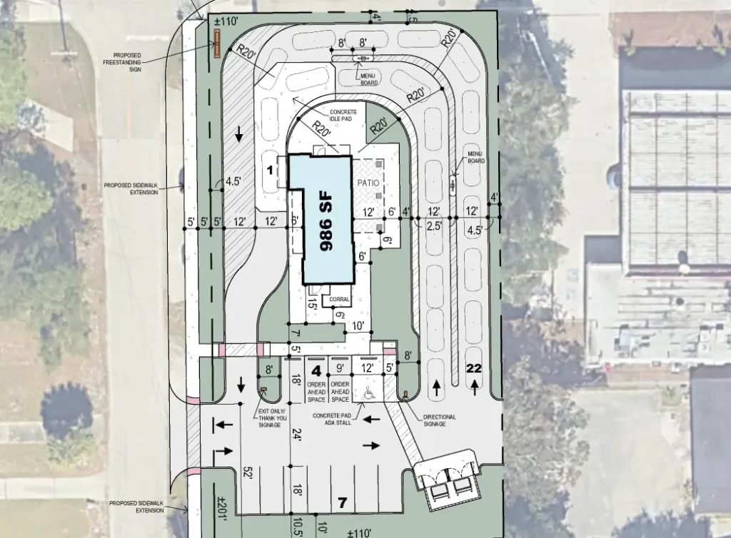 Professional Commercial Site Plan for Permit Approval
