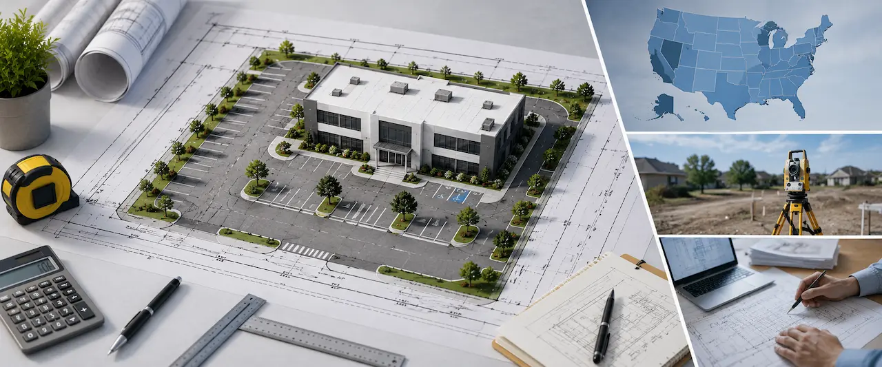 Non certified site plans for permits in USA