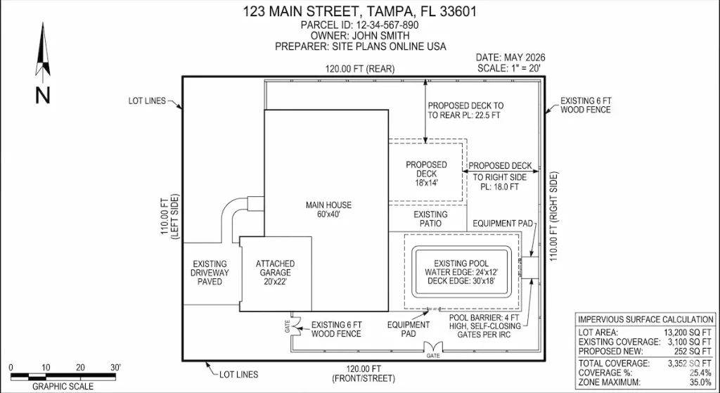 Site Plan Example for a Permit: What a Good One Looks Like