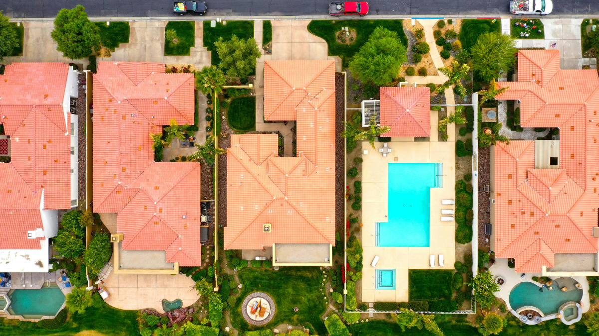 A modern residential property in Arizona displaying clean property lines and desert landscaping layouts.
