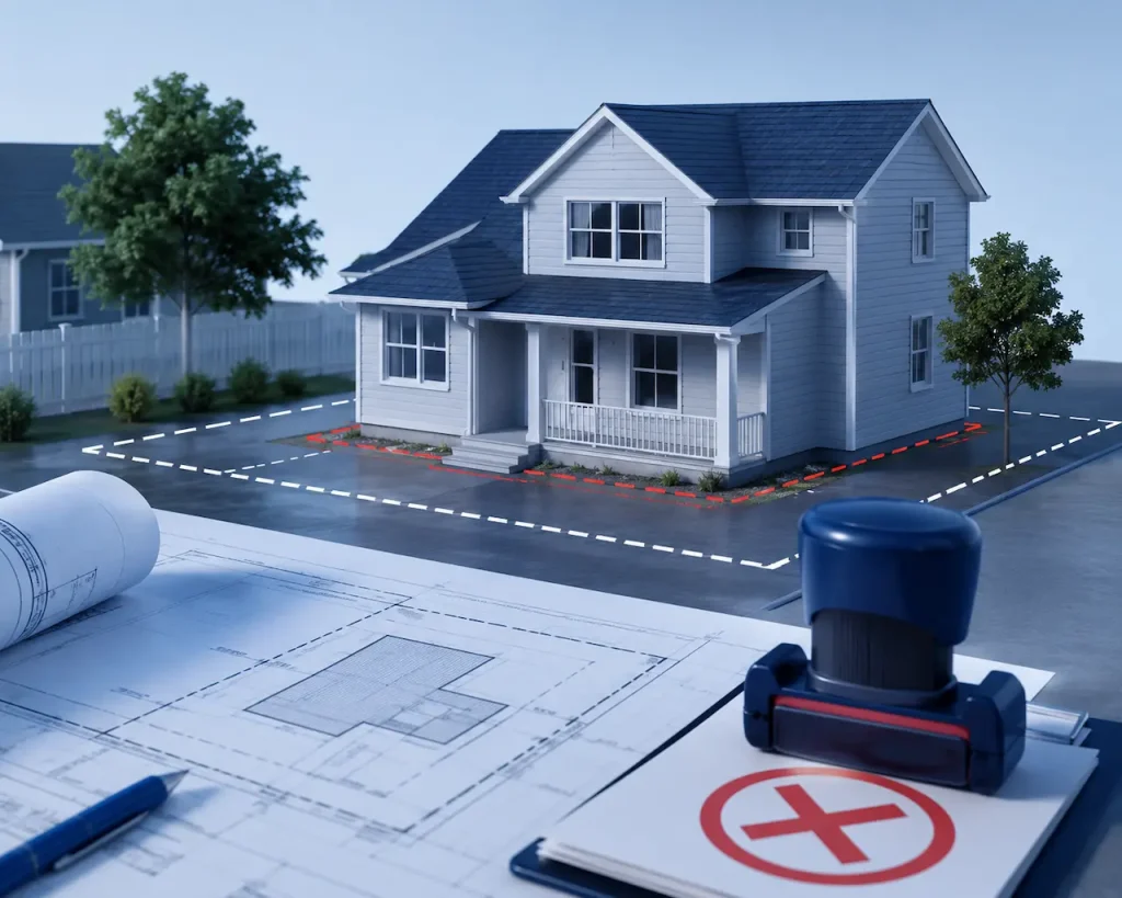 What Does “Insufficient Setback” Mean on a Rejected Permit?