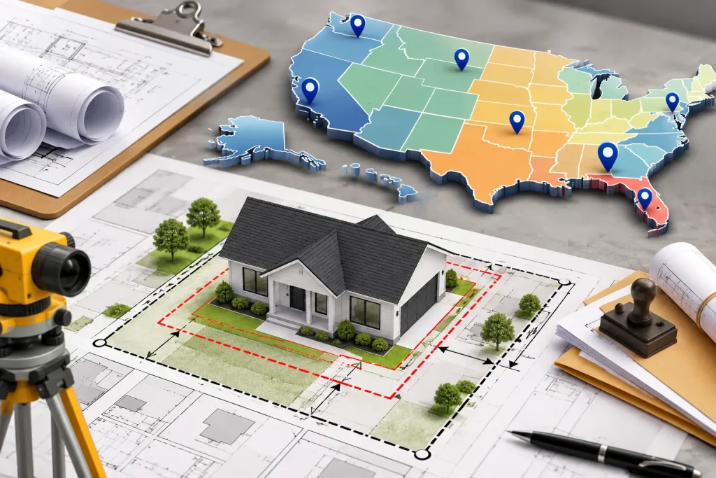 Property Line Setback Requirements for Permits by State