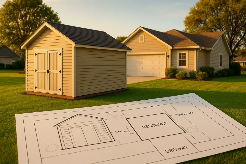 Shed site plan