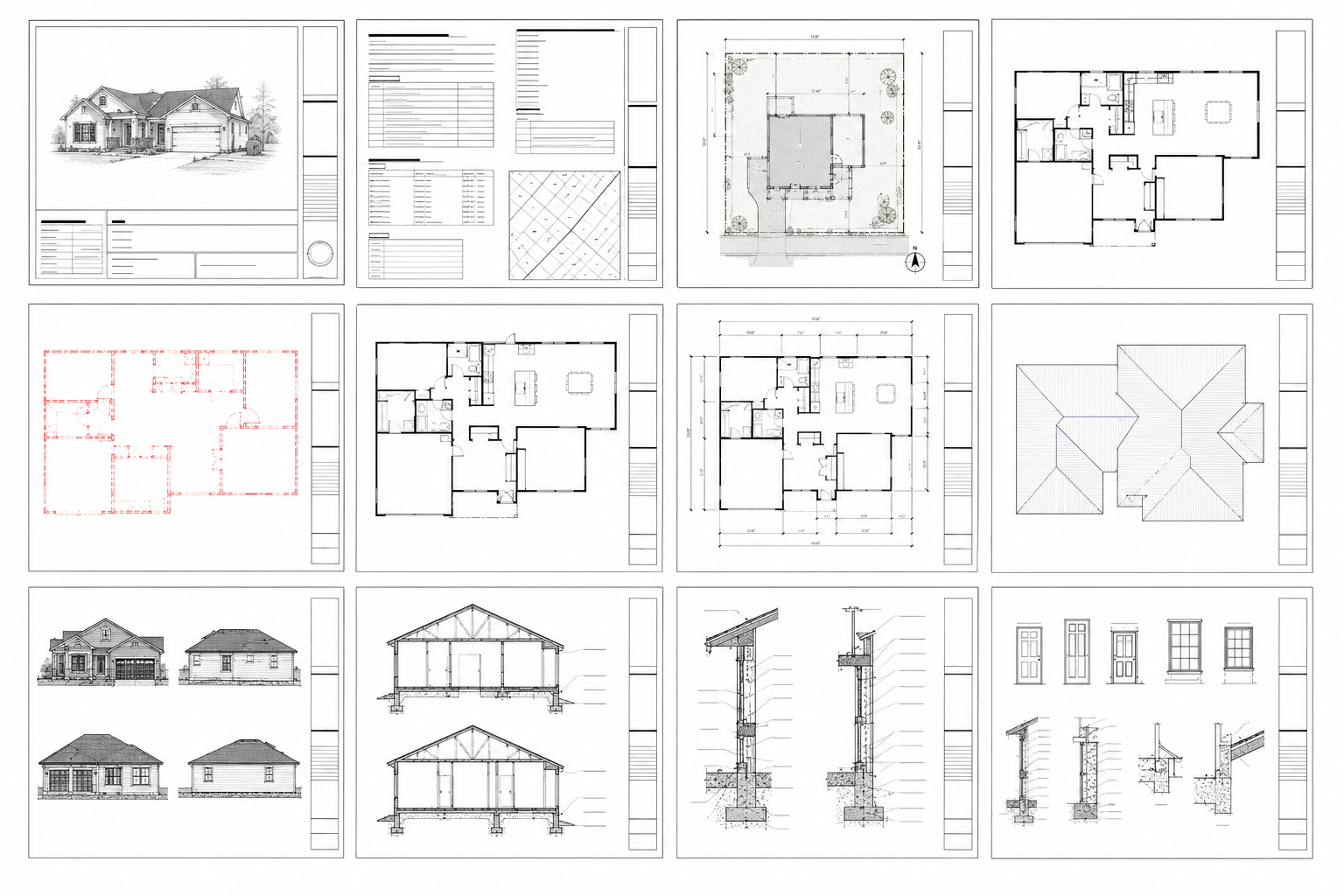 Architectural permit plans