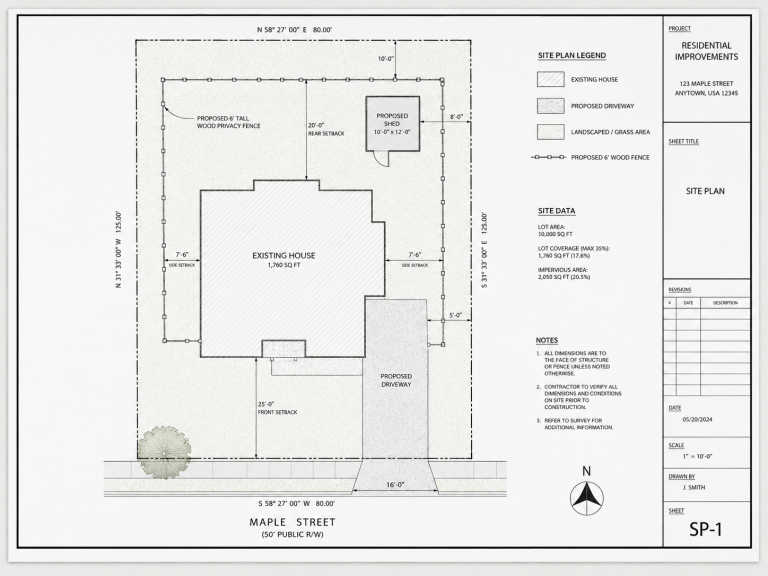 Site Plan for Permit in Zapata County, Texas