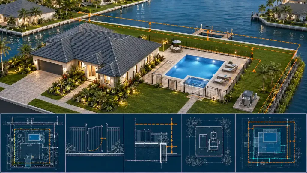 Pool Permit — Canal-Front Lot · Cape Coral · Lee County