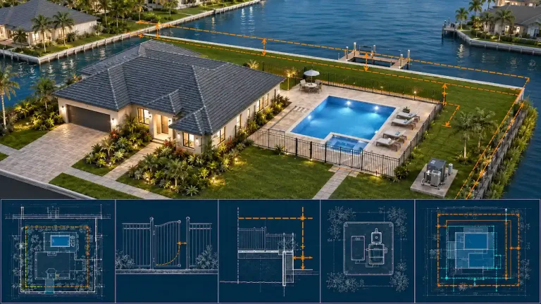 Pool Permit — Canal-Front Lot · Cape Coral · Lee County
