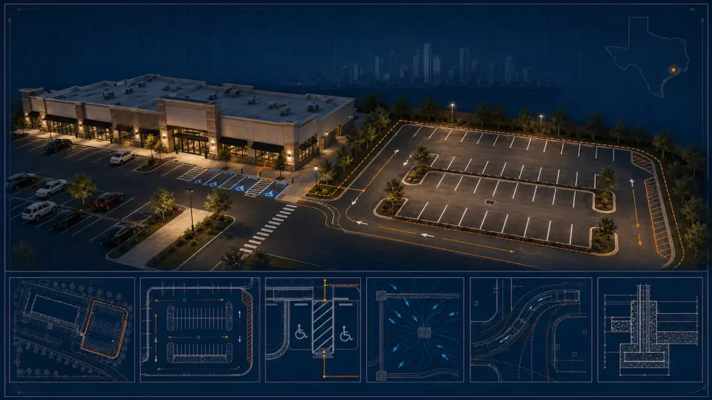 Commercial Parking Expansion — ADA · Houston · Harris County