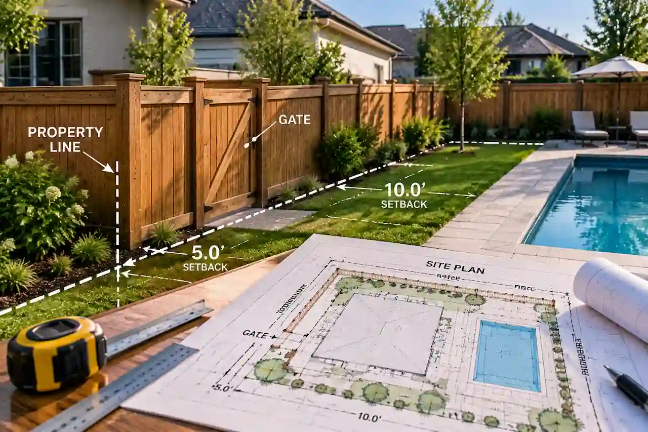 Fence Site Plan for Permit: Setbacks, Gates & Property Lines Explained