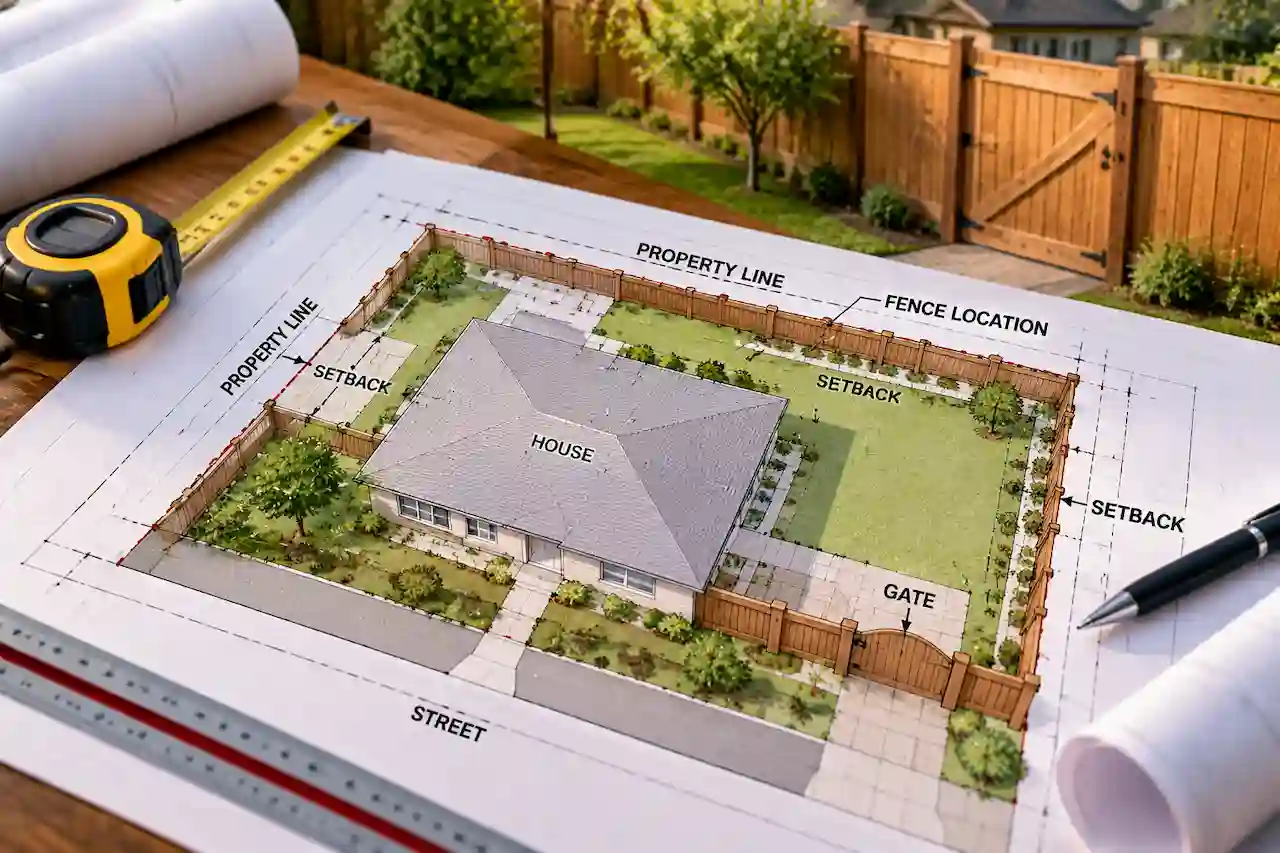 Replacement fence permit plan
