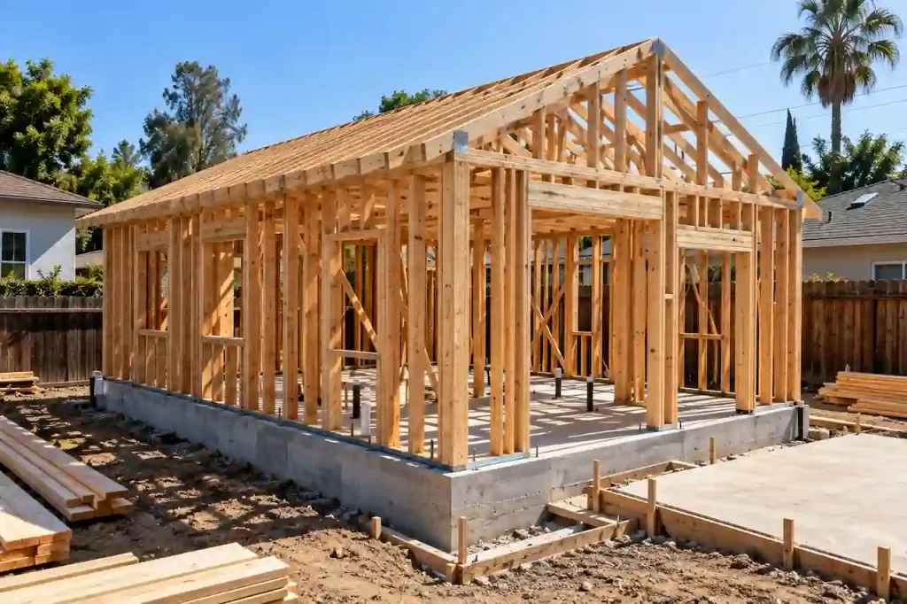 California ADU Permit Plan Checklist structural plans and framing construction