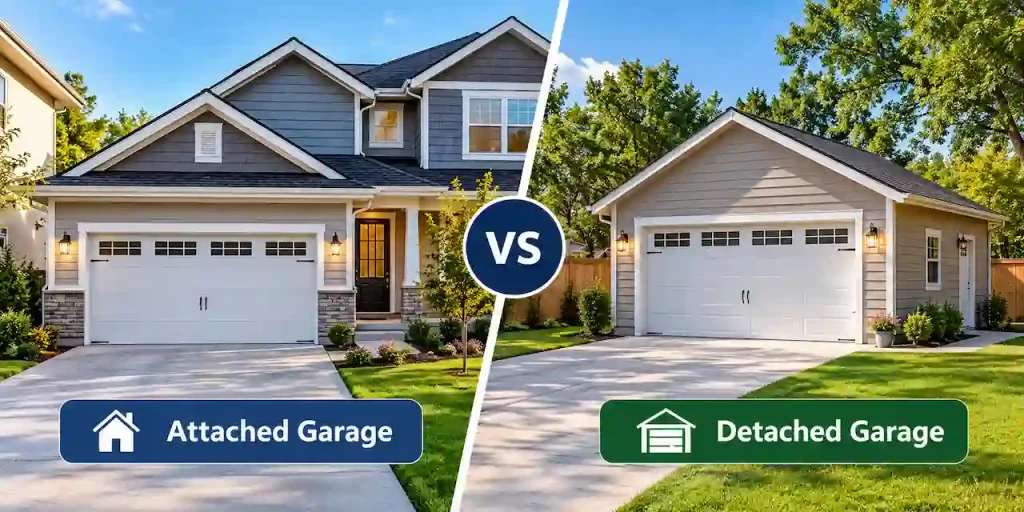 Attached vs detached garage site plan requirements