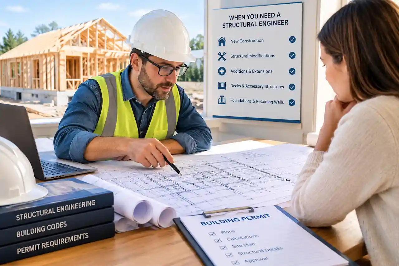 Permit drawing and site coordination example